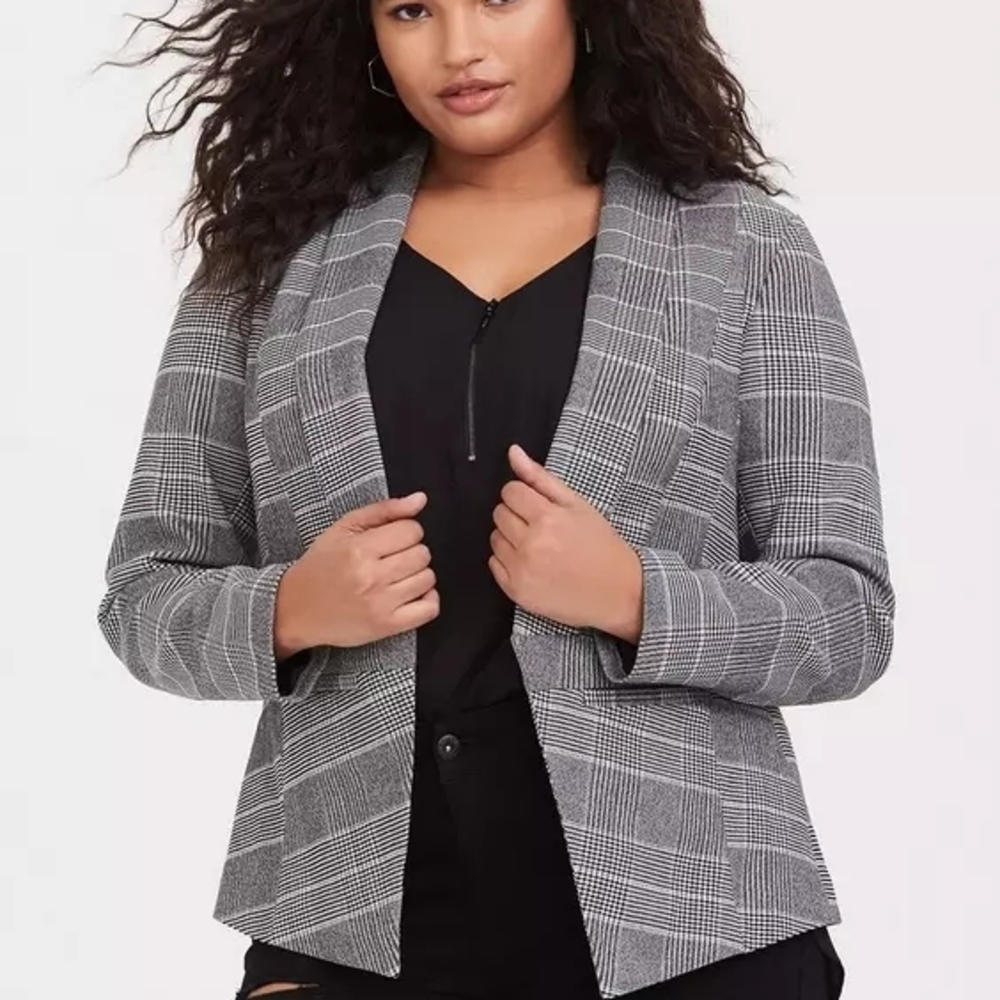 Torrid Plaid Blazer And Pants Set